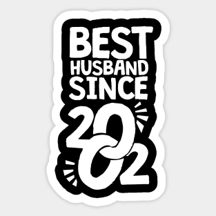 'Best Husband Since 2002' Sweet Wedding Anniversary Gift Sticker